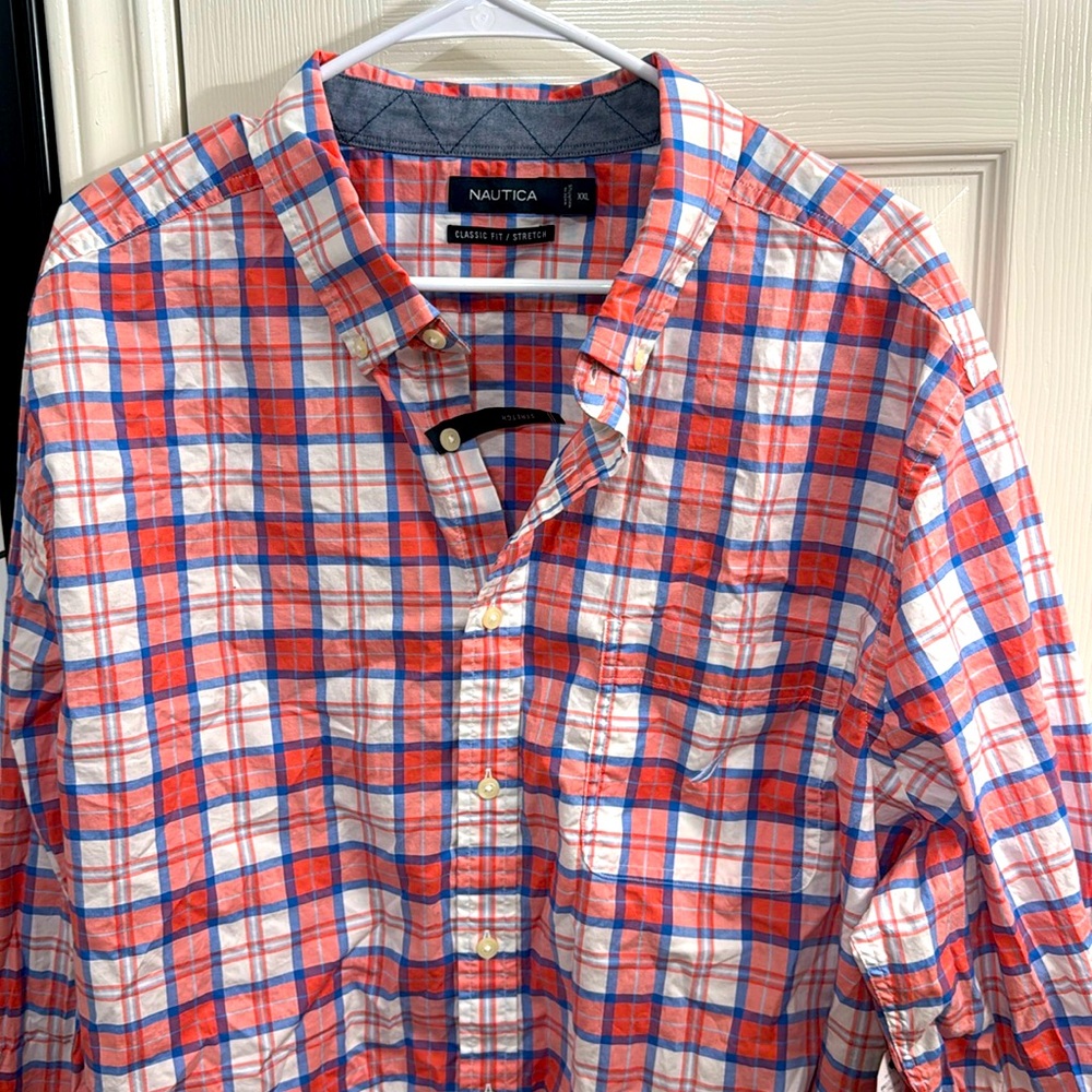 NWT XXL Nautica Men’s Button Down Shirt